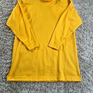 Sunny Yellow Long Sleeve Kids Tee